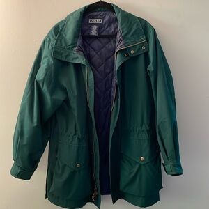Dark green Lands’ End jacket medium